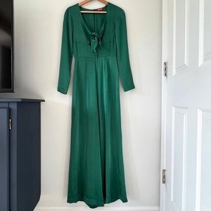 STAUD Green Shine Jumpsuit